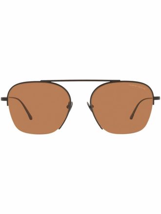Giorgio Armani AR6124 pilot-frame sunglasses - men - Metal - 55 - Black