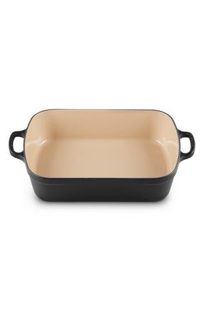 LE CREUSET Signature 3 Quart Enameled Cast Iron Roaster in Licorice at Nordstrom