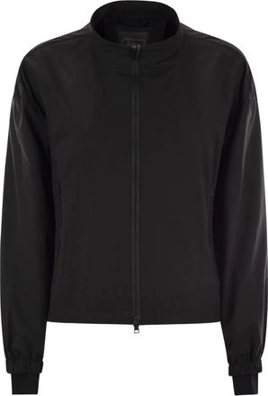 Herno Bomber Laminar con zip - Nero