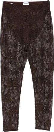 Andamane Loli Lace-pattern Cropped Leggings