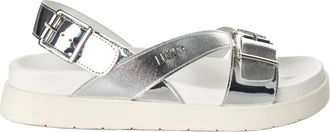 Liu Jo Elegante Platform Sandalen met Metallic Details - Dames - Sandalen - Grijs - 37 EU - Schoenen