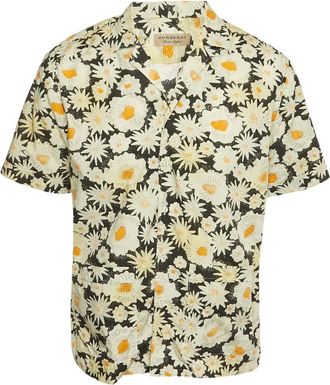Burberry Camicia a fiori con maniche corte - Toni neutri