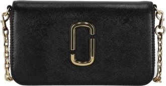 Marc Jacobs The Snapshot Wallet On Chain - Heren - Portefeuilles - Zwart - ONE Size - Leer - Accessoires