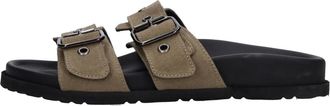 Msgm Msgm, Schoenen, Dames, Groen, 38 EU, Leer, Sandalen