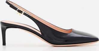 Gianvito Rossi Black Slingback Pumps