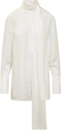 Givenchy Foulard Blouse - Dames - Overhemden - Beige - S - Overhemden