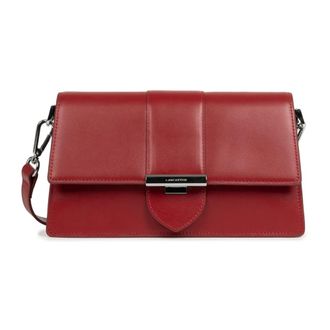 Lancaster Cross Body Bags, female, Red, Size: ONE SIZE Flap Crossbody Bag with Metal Clasp