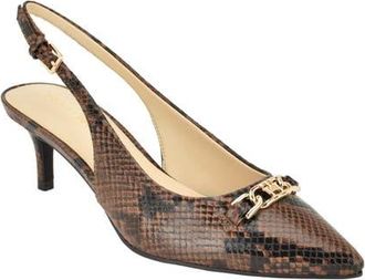 Tommy Hilfiger Tienna Slingback Pointed Toe Pump in Brown at Nordstrom, Size 9.5