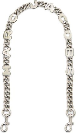Marc Jacobs The Logo chain-link shoulder strap - women - Zinc - One Size - Silver