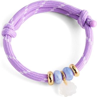 Madewell Paracord Charm Bracelet in Warm Wisteria at Nordstrom
