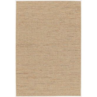 Sweeek Alfombra Interior/exterior Efecto Yute Claro Con Toques De Color