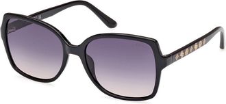 Guess GU00100 01B Womens Sunglasses Black Size 55