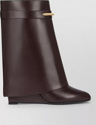 Givenchy leather wedge ankle boots