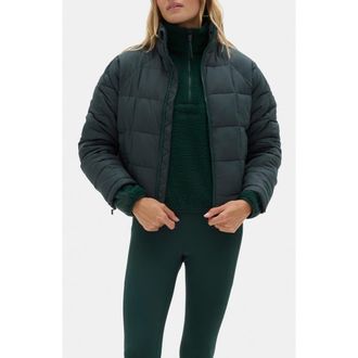 Halfdays Nellie Packable Puffer Jacket in Alpine Green at Nordstrom Rack, Size X-Large