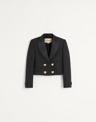 Valentino Crepe Couture Jacket Wo