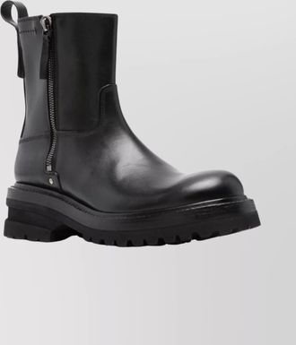 Premiata chunky sole round toe ankle boots