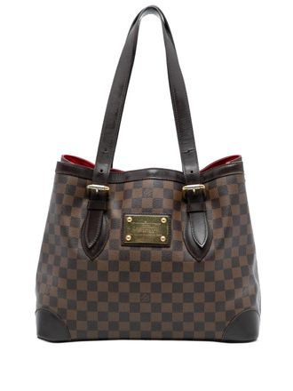 Louis Vuitton 2008-2025 Damier Ebene Hampstead MM tote bag - unisex - Calf Leather/Fabric - One Size - Brown