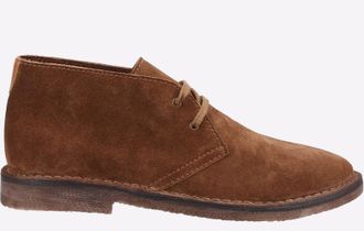 Hush Puppies Mens Memory Foam Samuel Boots - Tan - Size UK 12