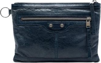 Balenciaga Pre-owned Clutches, female, Blue, Size: ONE SIZE Pre-owned Vintage Clutch