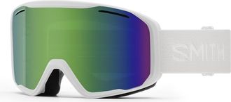 Smith Blazer Snow Goggles in White /Green Sol-X Mirror at Nordstrom