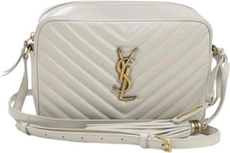 Saint Laurent Pre-owned Vintage Schoudertas - Dames - Vintage Schoudertas - Wit - ONE Size - Leer - Vintage
