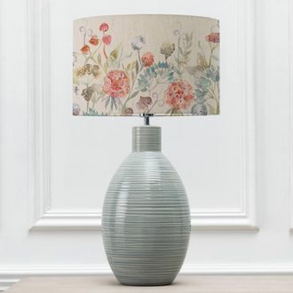 Voyage Maison Epona Table Lamp With Patrice Plain Eva Lampshade in Blue