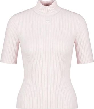 Courr&egrave;ges Top a coste Reedition - - Knitwear - Donna - Rosa - M
