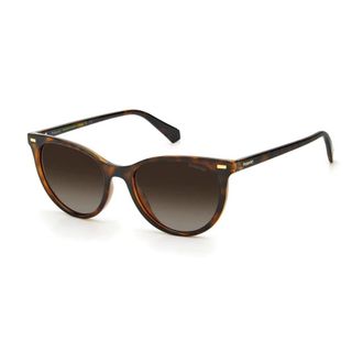 Polaroid Sunglasses, female, Brown, Size: 52 MM Brown Resin Frame Sunglasses UV Protection