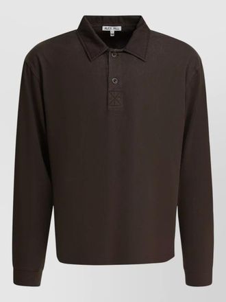 Alex Mill long sleeve cotton rugby style polo