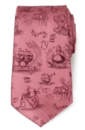 Cufflinks Inc. Alice in Wonderland Silk Tie in Red at Nordstrom