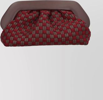 Themoir&egrave; rectangular woven shoulder bag top handle