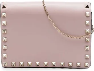 Valentino Pre-owned Valentino Leather Rockstud Chain Pouch Ladies GHGL7A8EFRI4OAVU