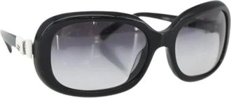 Chanel Pre-owned Accessories, female, Black, Size: ONE SIZE Pre-owned Plastic Sunglasses