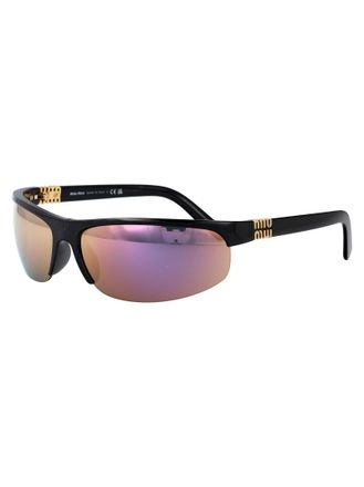 Miu Miu Womens Sunglasses Black Injected