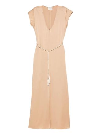 Forte_Forte tassel tie jumpsuit - Neutrals