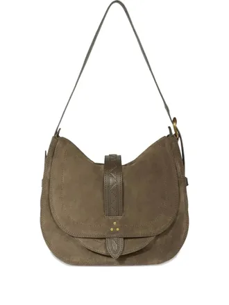 Jerome Dreyfuss leather cross-body bag - women - CALFSKIN/Goat Skin/Cotton - One Size - Green