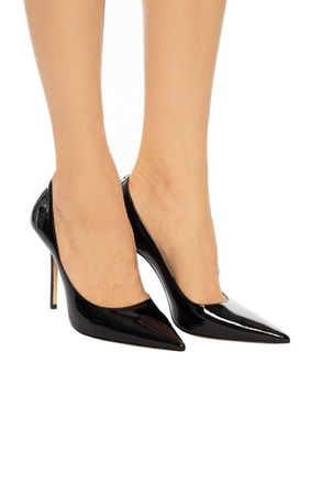 Jimmy Choo London Love Stiletto Pumps With Logo, Womens, Black