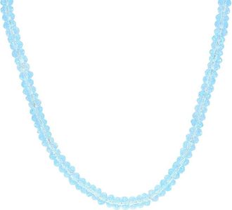Rina Limor Silver 19.01 Ct. Tw. Sky Blue Topaz Bead Necklace
