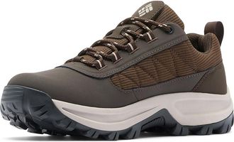 Columbia Transverse Hike Low Waterproof Womens Shoes Cordovan/Blush Rose : 10.5 B - Medium, Leather/Textile