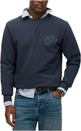 Superdry Sweatshirts - Heren - Sweatshirts - Blauw - M - Katoen - Hoodies & sweatvesten