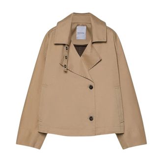 Pomandere Caban Doppiopetto - female - Pomand&egrave;re - Light Jackets - Beige - M - Jackets