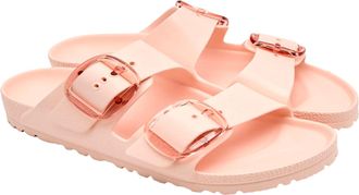 Birkenstock Womens Slides Arizona Eva Light Rose Slippers Flat Shoes