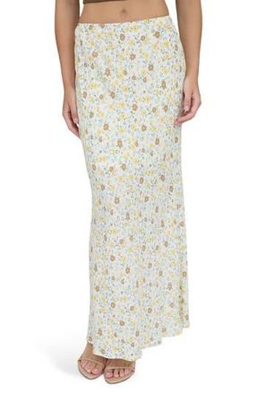 Blu Pepper Floral Maxi Skirt in Ivory Multi at Nordstrom Rack, Size Small