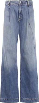 Lauren Ralph Lauren Jeans a gamba ampia con pieghe - Blu