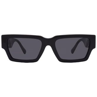 Versace Dark Grey Rectangular Mens Sunglasses VE4459 GB1/87 54