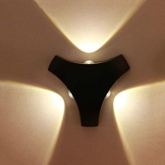 OEM (negro) L&aacute;mpara De Pared Led Moderna Y Sencilla Para Exteriores, Impermeable, Ip65, Ideal Para Balc&oacute;n, Pared Exterior, Patio, Escalera, Pasillo Interi