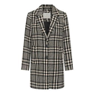 Kaffe Jassen - Dames - Mantels - Zwart - Maat: 3XL Leer