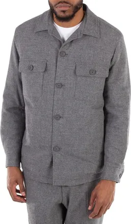 HUGO BOSS Relaxed-Fit Overshirt, Brand Size 48 (US Size 38)