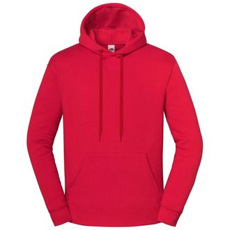 Fruit Of The Loom Fruit of the Loom Unisex Adult Iconic Premium Hoodie (Vuurrood)