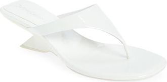 Jeffrey Campbell Medellin Wedge Flip Flop in White Patent at Nordstrom, Size 8.5